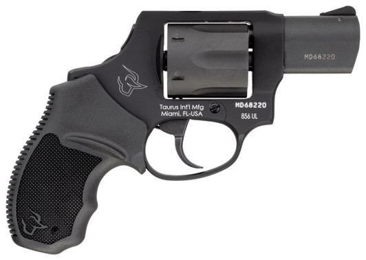  Taurus 2-856021ULCH 856 Ultra-Lite 38 Special +P 6rd 2" Matte Black Carbon Steel Cylinder & Barrel Matte Black Anodized Aluminum Frame Black Rubber Grip (Concealed Hammer) 