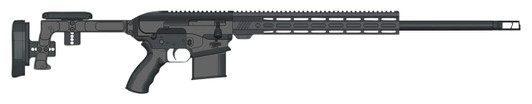  Bushmaster 0110001BLK BA30  308 Win 10+1 24" Black Threaded Barrel, Black Hard Coat Anodized 14" M-LOK Handguard, Black Aluminum Folding Chassis Stock, AR Style Grip, Ambidextrous 