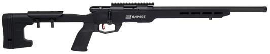  Savage Arms 70548 B22 Precision Bolt Action 22 WMR Caliber with 10+1 Capacity, 18" Barrel, Matte Black Metal Finish & Adjustable MDT ACC Aluminum Chassis Matte Black Stock Right Hand (Full Size) 