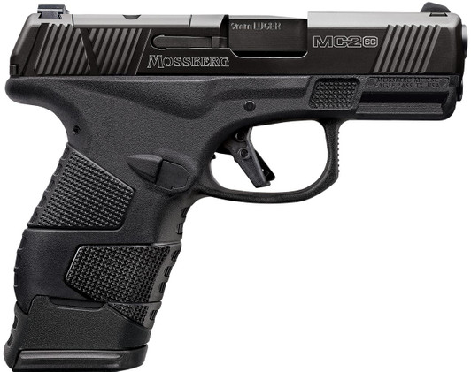  Mossberg 89025 MC2sc Sub-Compact 9mm Luger 3.40" 14+1,11+1 Matte Black DLC Stainless Steel with Optics Cut Aggressive Textured Black Polymer Grip (No Safety) 