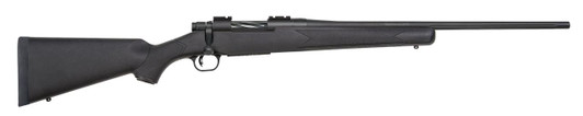  Mossberg 27851 Patriot  Full Size 7mm-08 Rem 4+1 22" Matte Blued Fluted Barrel, Drilled & Tapped Matte Blued Stainless Steel Receiver, Black Fixed Synthetic Stock, Right Hand 