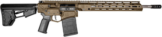  Diamondback DB1059C061 DB10  308 Win 18" 20+1 Flat Dark Earth Adjustable Magpul ACS-L Stock Black Magpul MOE-K2+ Grip 15" M-Lok 