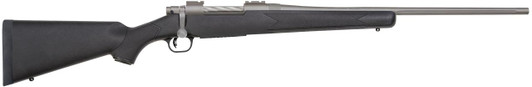  Mossberg 28010 Patriot Synthetic Full Size 30-06 Springfield 5+1 22" Stainless Cerakote Fluted Barrel, Stainless Cerakote Receiver Drilled & Tapped, Black Fixed Synthetic Stock, Right Hand 