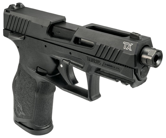  Taurus 1-2TX22141-5X10 TX22  Full Size Frame 22 LR 10+1 4.60" Black Threaded Barrel, Black Serrated Slide, Black Polymer Frame w/Picatinny Rail, Ergonomic Grip, 5 Mags 