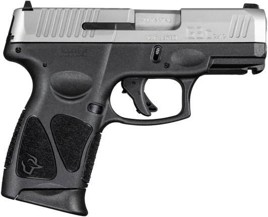  Taurus 1G3C9392X10 G3C  Compact Frame 9mm Luger 10+1 3.26" Matte Stainless Steel Barrel, Matte Serrated Stainless Steel Slide, Black Polymer Frame w/Picatinny Rail, Black Polymer Grip, Right Hand 