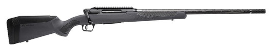  Savage Arms 57897 Impulse Mountain Hunter 6.5 PRC 2+1 24" Carbon Fiber Threaded Barrel Black Aluminum Receiver w/Picatinny Rail, Gray AccuStock Synthetic Stock, Ambidextrous 