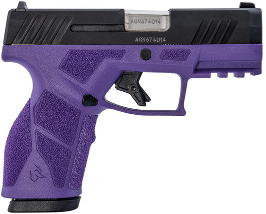  Taurus 1-GX2931DP GX2  9mm 13+1 3.37" Matte Stainless Steel Barrel, Matte Black Serrated Stainless Steel Slide, Dark Purple Polymer Frame w/Picatinny Rail, Polymer Grip 