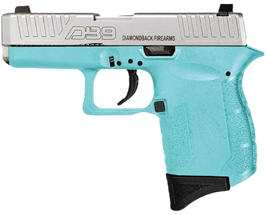  Diamondback DB0200P091 DB9 Gen4 Micro-Compact Frame 9mm Luger 6+1, 3.10" Stainless Steel Barrel, Nickel Boron Serrated Stainless Steel Slide, Mint Polymer Frame & Grip 