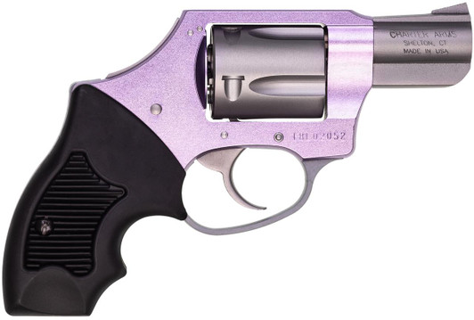  Charter Arms 53841 Undercover Lite Lavender Lady Small 38 Special 5rd 2" Stainless Steel Barrel & Cylinder, Lavender Aluminum Frame, Black Finger Grooved Rubber Grip, Concealed Hammer 
