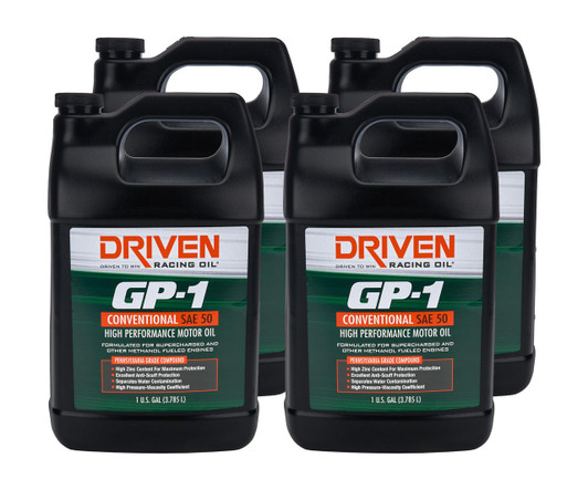 DRIVEN RACING OIL GP-1 50W Conventional Oil Case 4 x 1 Gallon 