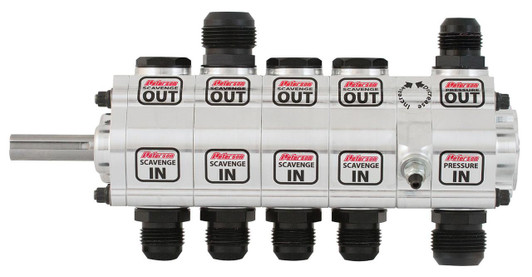 PETERSON FLUID Oil Pump 5-Stage R4 Left Side Mount  Male Hex 