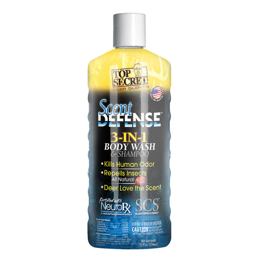  Top Secret Scent Defense Body Wash And Shampoo 12 Oz. 