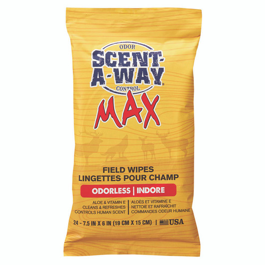 Scent-a-way Max Field Wipes 24 Pk