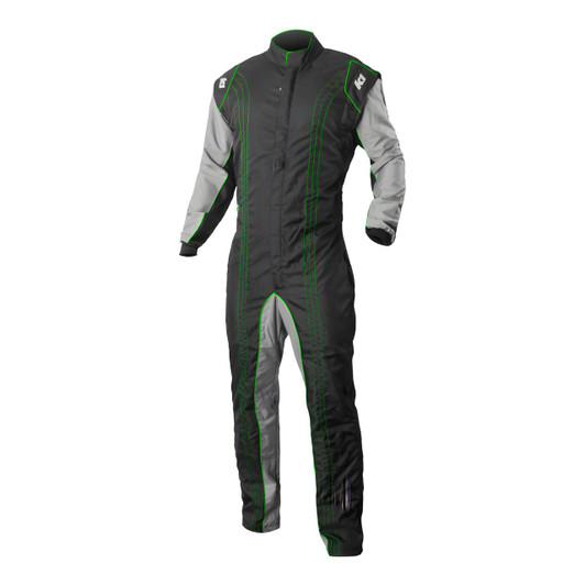 K1 RACEGEAR Suit Karting GK2 Youth 2X-Small Black/Green 