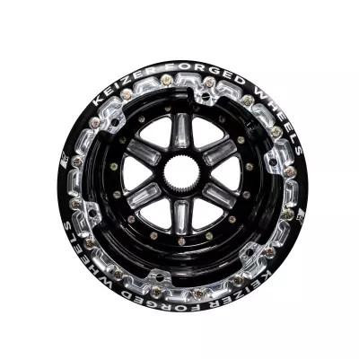 KEIZER ALUMINUM WHEELS, INC. Wheel Splined 15x17 Blk Outer Beadlock 5in BS 