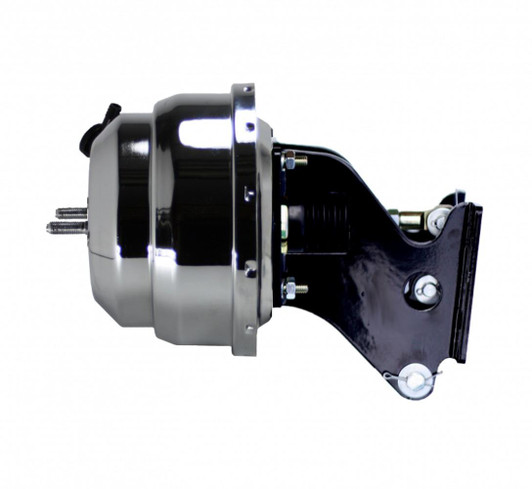 LEED BRAKES 8in Dual Power Booster With Bracket Chrome 