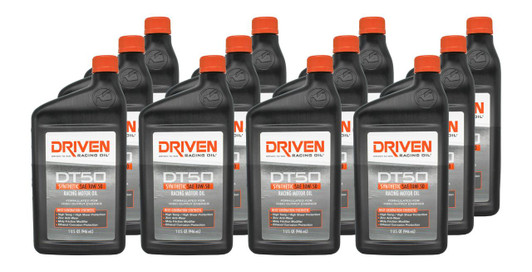 DRIVEN RACING OIL DT50 10w50 Synthetic Oil Case 12 x 1 Quart 