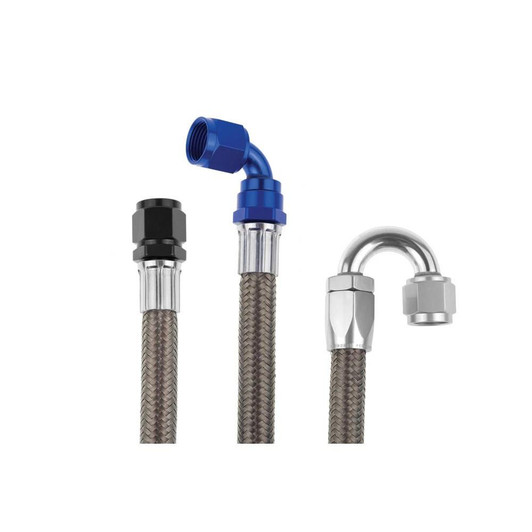 REDHORSE PERFORMANCE 8AN eSeries 205 e85 Compatible SS Hose 20ft 