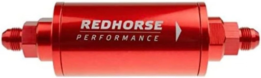 6AN Cylindrical In-Line Race Fuel Filter 6in