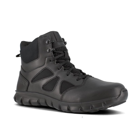 Reebok Sublite Cushion Tactical 6'' Boot w/ Soft Toe - Black 