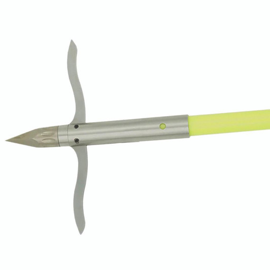  Muzzy Classic Fish Arrow Chartreuse With Iron 2 Barb Point 