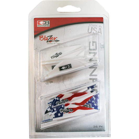  Bohning Blazer Vane Combo White/american Flag 36 Pk. 