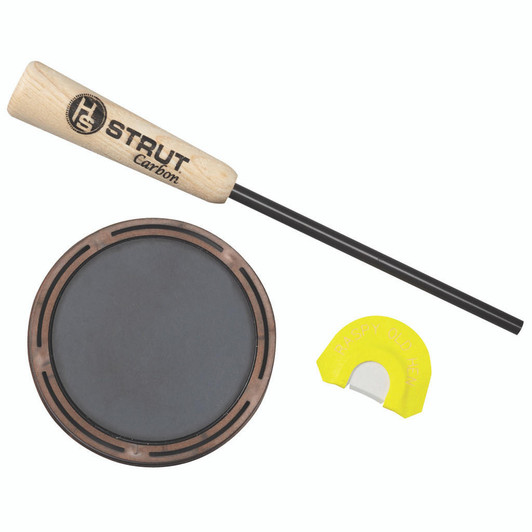 Hs Strut Raspy Old Hen Slate Pot Call