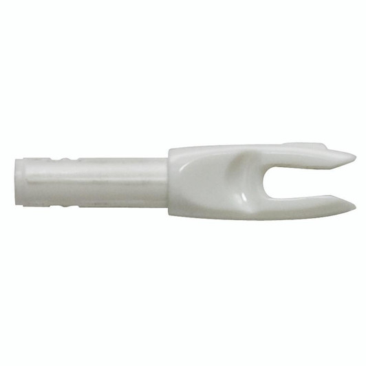  Easton 4mm G Nocks White Small Groove 12 Pk. 