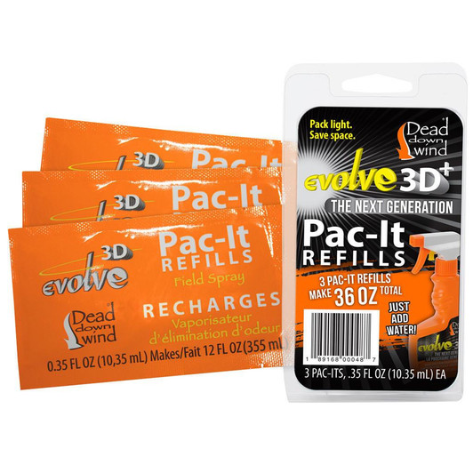  Dead Down Wind 3d+ Pac-it Field Spray Refills 3 Pk. 