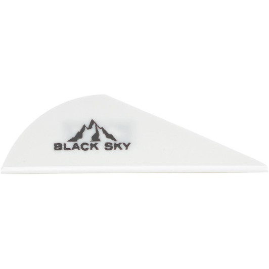  Bohning Black Sky Vane 2 In. White 100 Pk. 