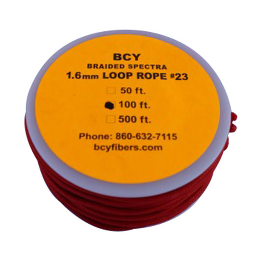 Bcy 23 D-loop Material Red 100 Ft.