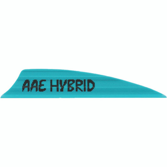  Aae Hybrid 2.0 Shield Cut Vanes Teal 50 Pk. 
