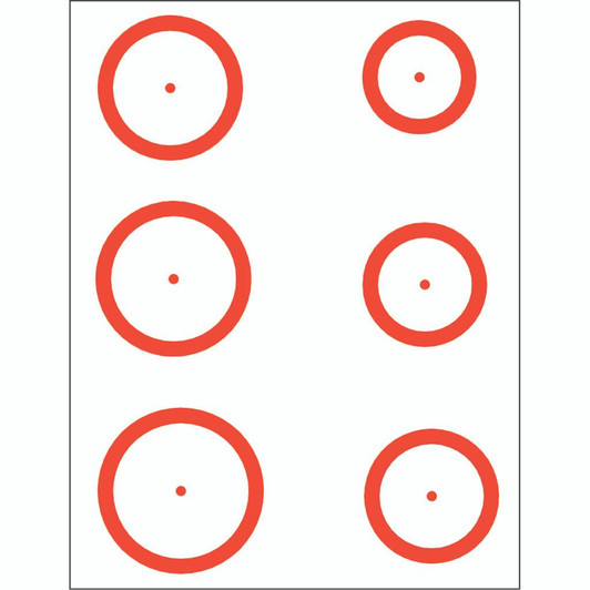  Gunstar Magnum Target Reticle Set Orange 