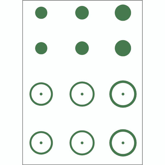 Gunstar Mongo Target Reticle Set Green 