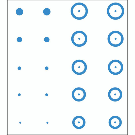 Gunstar Pro Series Chubbie Reticle Set Blue 