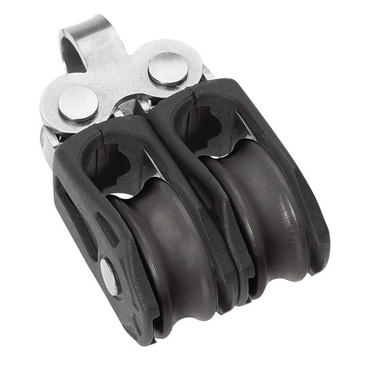  Barton Marine Size 0 20mm Plain Bearing Pulley Block Double Fixed Eye 