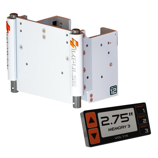  IMPULSE 12" Set Back Electric Jack Plate w/Smart Control - White Cerakote 