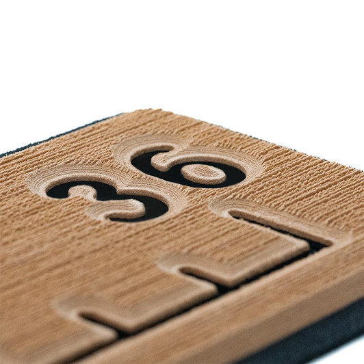  SeaDek 36” Routed Ruler - 6mm - Brushed Texture - Mocha/Black 