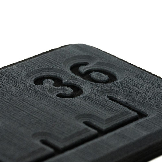  SeaDek 36” Routed Ruler - 6mm - Brushed Texture - Dark Grey/Black 