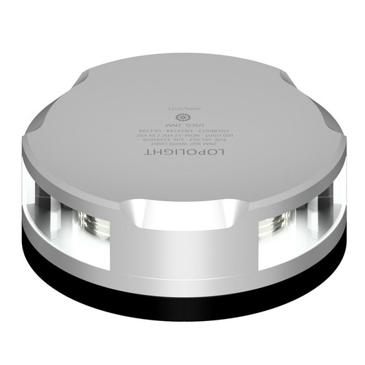  Lopolight Masthead/360-Degree Light - 3NM - Silver Housing w/FB Base 