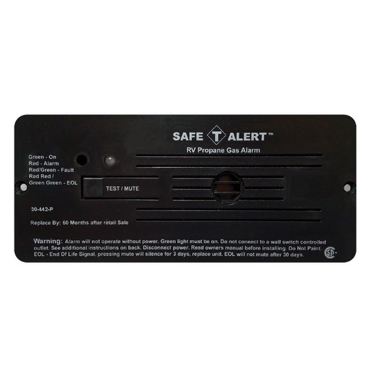  Safe-T-Alert 30 Series 12V RV Propane Alarm - Black 