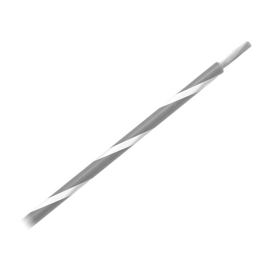 Pacer Group Pacer 14 AWG Gauge Striped Marine Wire 500' Spool - Grey w/White Stripe 