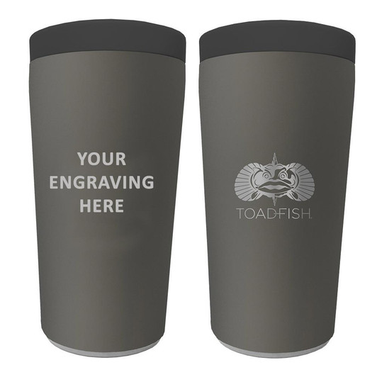  Toadfish Custom Engraved Non-Tipping Can Cooler 2.0 - Graphite (MINIMUM ORDER QUANTITY OF 25) 