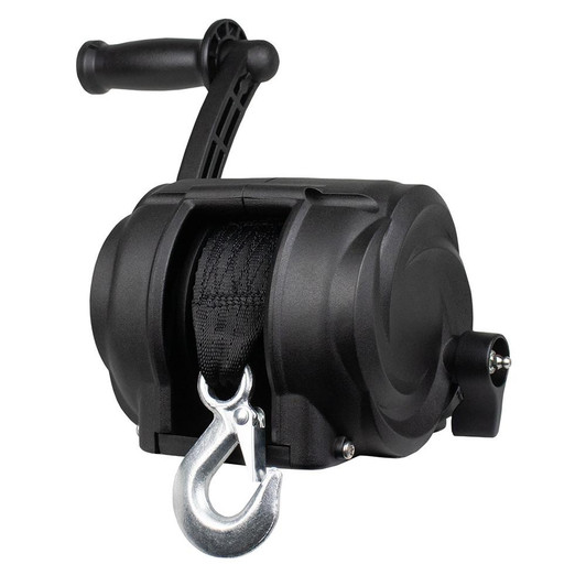  Powerwinch Premier Series Winch 2000lb, 8", Crank Arm - Carbon Black 