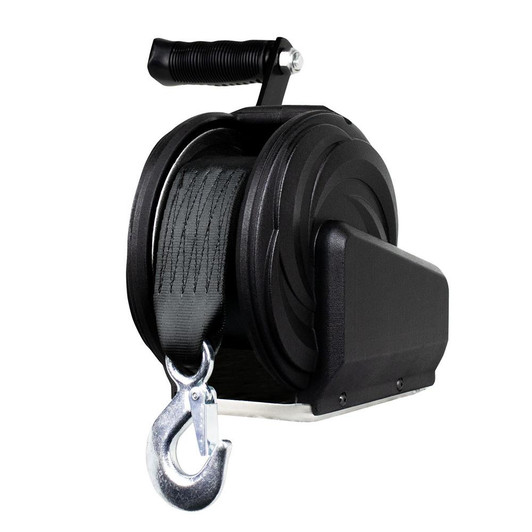  Powerwinch Select Series Winch 600lb, 6" Crank Arm - Carbon Black 