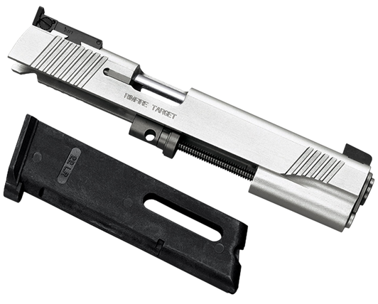 Kimber Mfg, Inc 1100044 1911 Rimfire Target Full Size Rimfire Silver 22 LR 10rd Stainless Match Grade Barrel, Silver Aluminum Slide, Includes Magazine