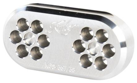 KIMBER MFG.,INC Kimber Mfg.,inc 4100022 K6S 2 Position Loading Station Compatible w/ 38 Special/357 Magnum Silver Aluminum 
