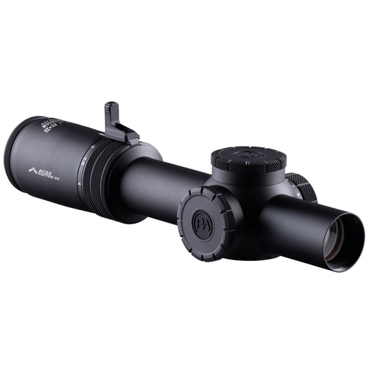 Primary Arms PLxC Rifle Scope 1-8X Magnification 24MM Objective 30MM Main Tube ACSS Raptor 5.56 Yard G2 Reticle First Focal Plane Anodized Finish Black