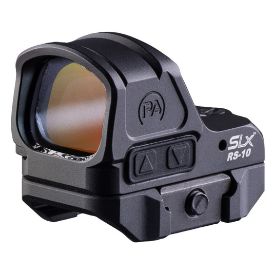 Primary Arms SLx RS10R Mini Reflex Sight 1X23MM 3 MOA Red Dot Docter Noblex Footprint Anodized Finish Black Includes Adapter Plate for GLOCK MOS
