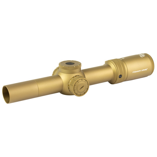 Primary Arms PLxC Rifle Scope 24MM Objective 1-8X Magnification 30mm Main Tube First Focal Plane Illuminated ACSS Raptor 5.56 Y Reticle .1 MRAD Flat Dark Earth